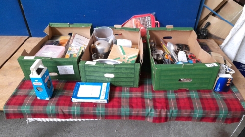 3 BOXES KITCHENWARE ETC