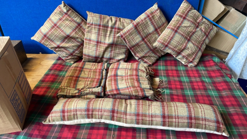 TARTAN CUSHIONS THROWS ETC