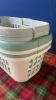 6 LAUNDRY BASKETS - 2