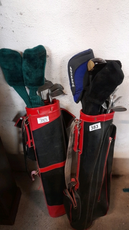 2 BAGS GOLF CLUBS