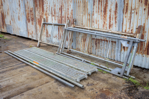 Scaffolding galvanised