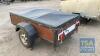 CAR TRAILER 2M X 1.2M C/W RAMPS COVER, FRAME - 3