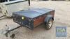 CAR TRAILER 2M X 1.2M C/W RAMPS COVER, FRAME - 2