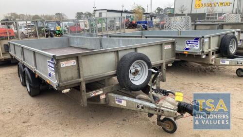 IFOR WILLIAMS LM166 DOUBLE AXLE, DROPSIDES, LED LIGHTS, TOOL