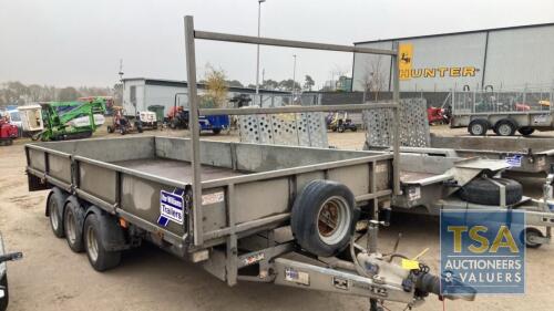 IFOR WILLIAMS LM166 TRIAXLE, DROP SIDES, LADDER RACK -