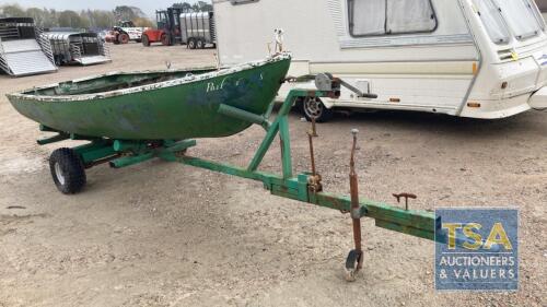 ROWING BOAT AND TRAILER