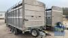 IFOR WILLIAMS TRAILER C/W ALLOY DECKS, CATTLE GATE