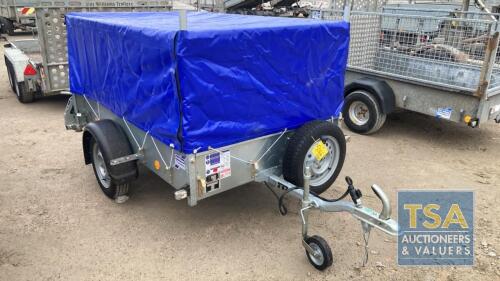 IFOR WILLIAMS P6E HIGH RAMP, MESH SIDES, BLUE COVER - SERIAL