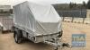 IFOR WILLIAMS 8X4.6 TRAILER WITH COVER AND RAMPS AND 2 KEYS