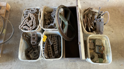 CHAIN, ROLLER RING, BEARING ETC