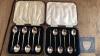 BOXED 2 SETS SPOONS (1 SILVER)