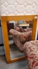 LARGE OAK MIRROR