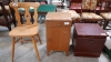 2 BEDSIDE CABINETS & CHAIR