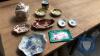 BOX SMALL DISHES MASONS WARE ETC