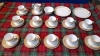 BOX 39 PCS NORITAKE TEA WARE- (1 CUP MISSING)