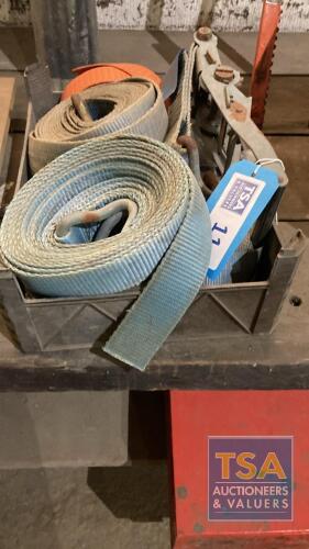 Box Containing Ratchet Load Straps - As Viewed