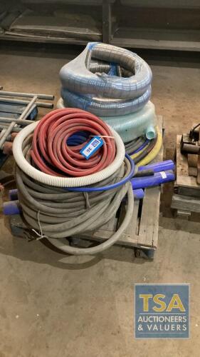 Pallet With Various Hoses - As Viewed