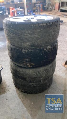 4 No. Alloy Wheels With Tyres - As Viewed - To Fit Saab 95