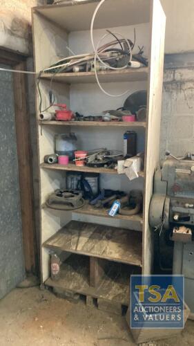 Contents of Storage Shelves - As Viewed