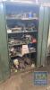 Green Metal Double Door Cabinet With Contents - As Viewed - 2