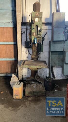 WMW Pillar Drill Model BS25AI - 420V With Tooling - As Viewed