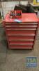 Six Drawer Rolling Tool Chest Containing Various Tools - As