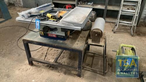 Ryobi ETS 1525 Table Top Saw - 110V - With Bespoke Roller Stand