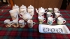 2 BOXES MUGS BISCUIT TINS & TEAPOTS