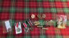 BOX MEDALS BUTTONS ETC